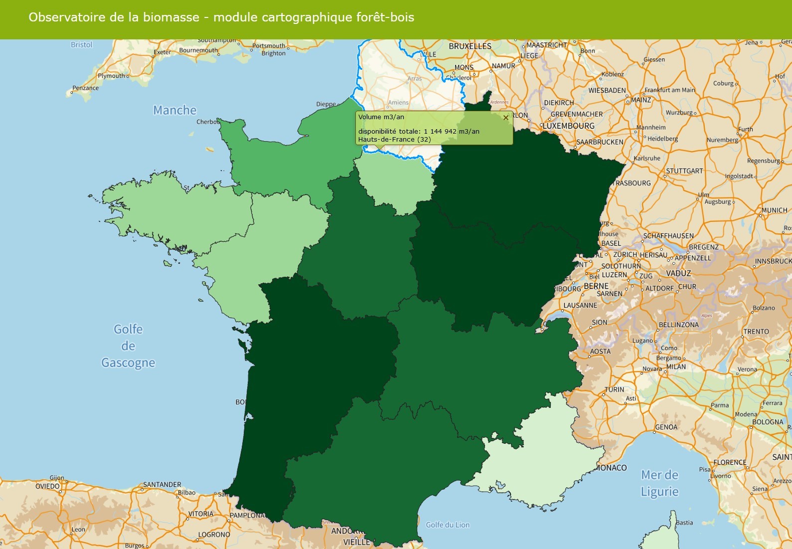 Module Forêt Bois de l’Observatoire National de la Biomasse